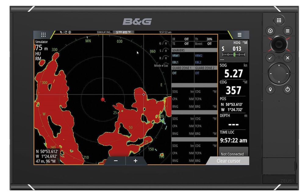 Zeus³ 12 chartplotter with C-MAP cartography