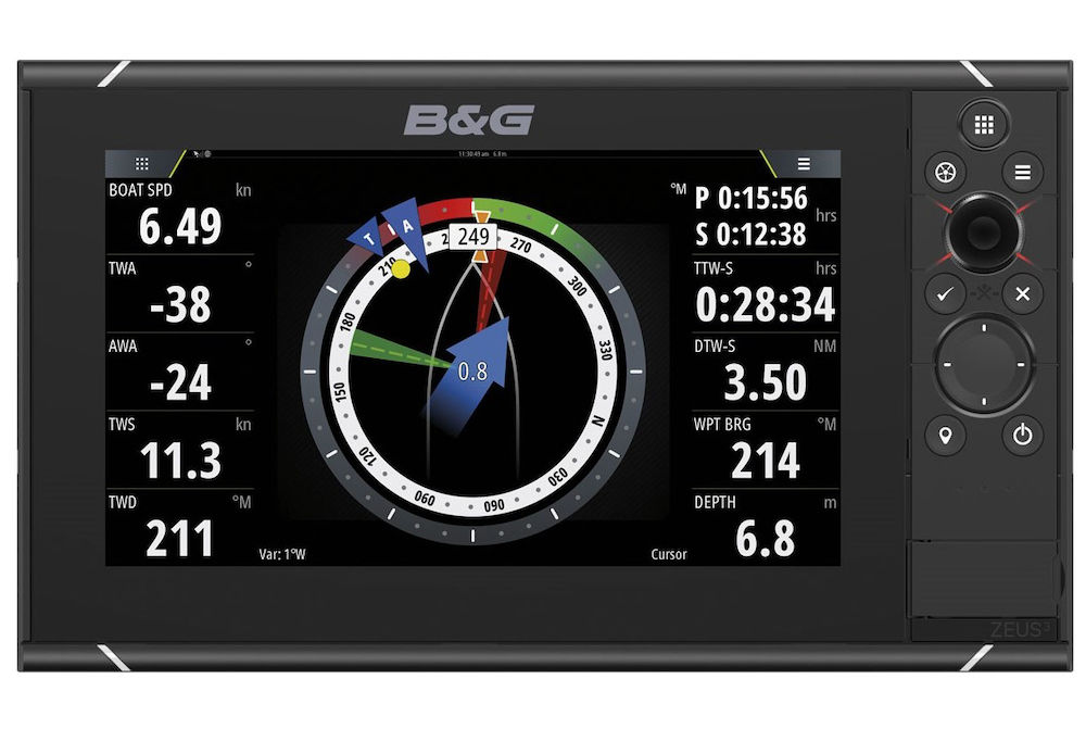 Zeus³ 9 chartplotter with C-MAP cartography
